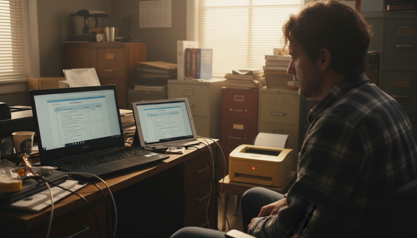 IT specialist evaluating PDF rendering differences