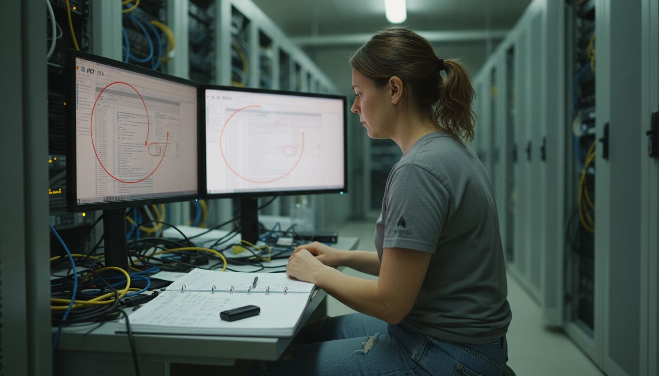 IT specialist comparing PDF/A versus DOCX files