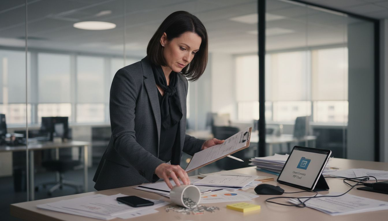 Operations lead managing cloud PDF workflow