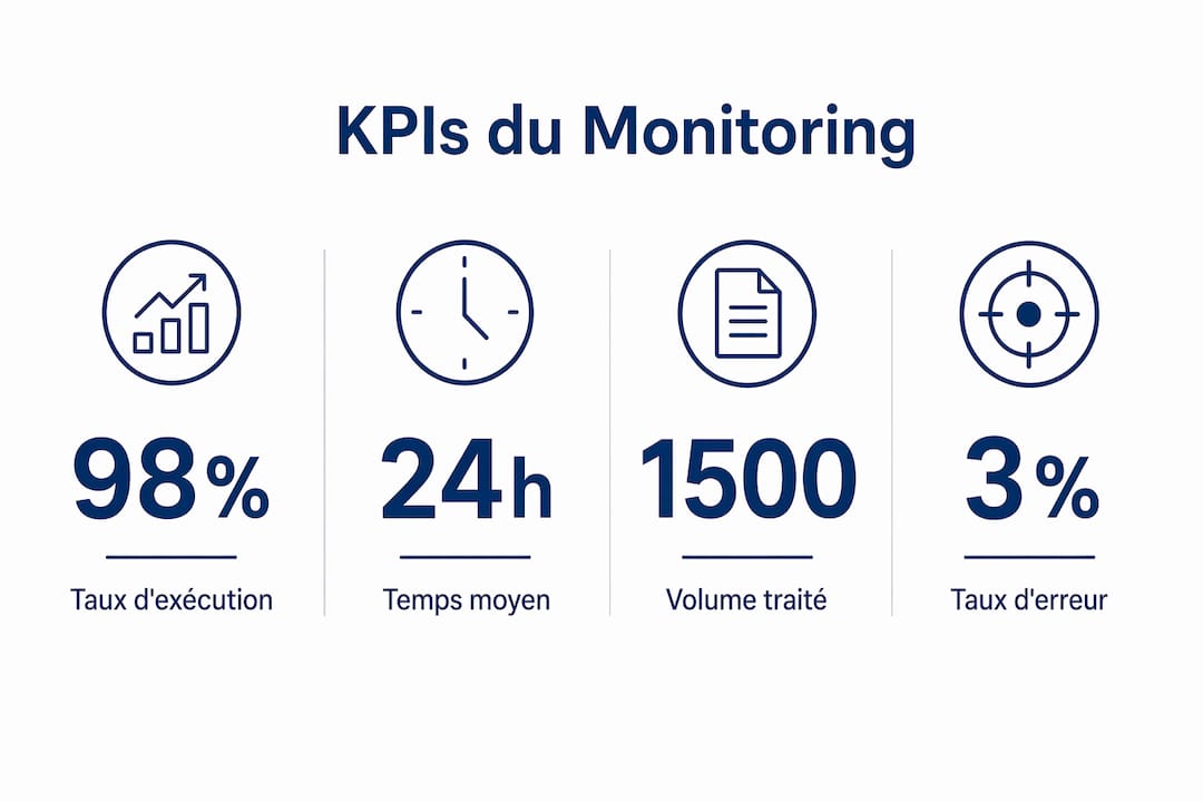 Visuel des indicateurs clés de performance pour le suivi