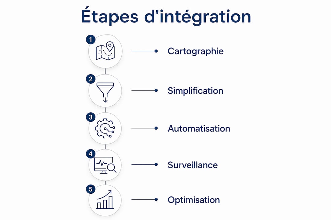 Infographie : les étapes clés pour intégrer un logiciel dans votre workflow