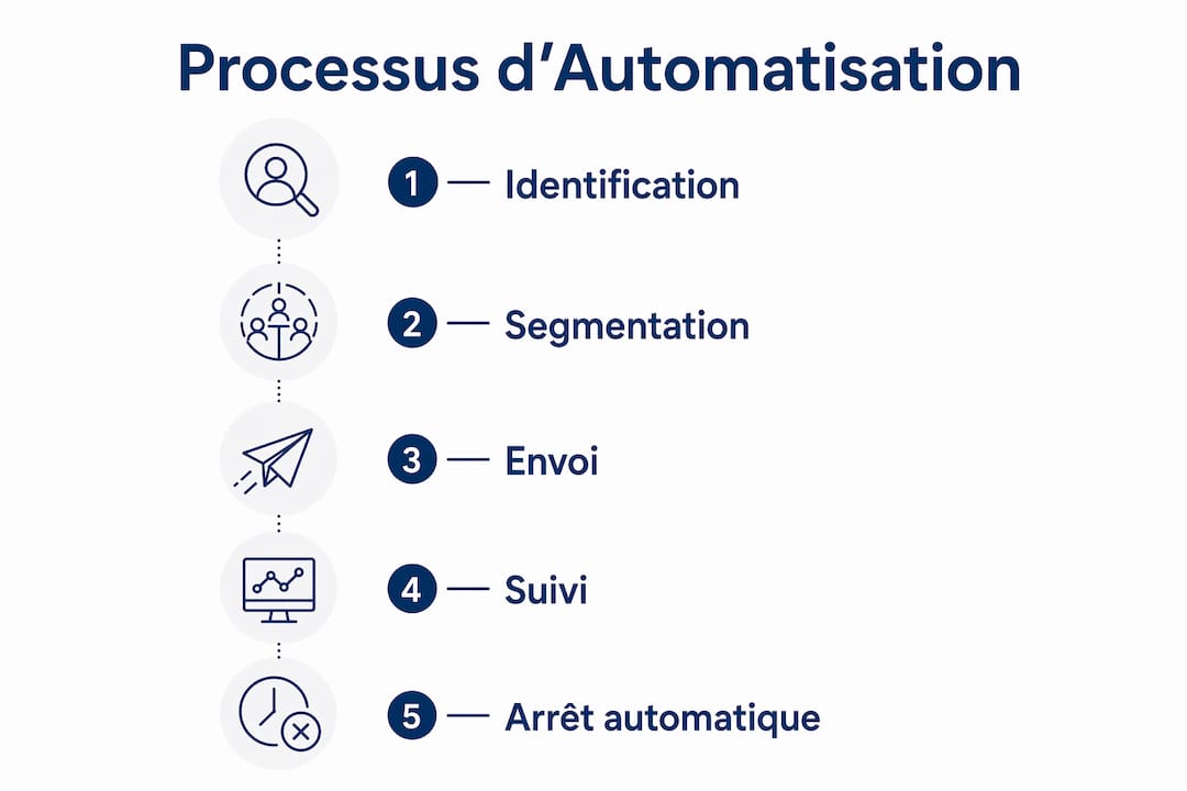 Découvrez en image les différentes étapes pour automatiser la gestion des relances auprès de vos clients.