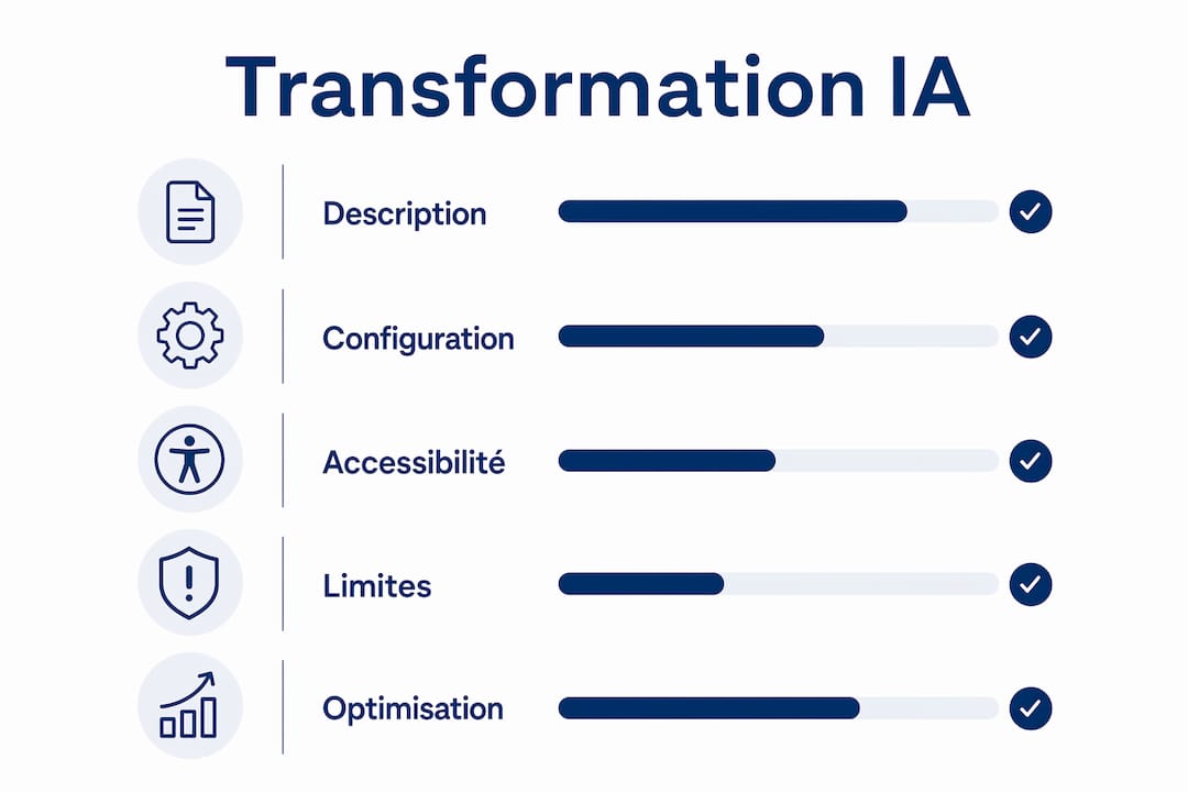 Visuel sur l’impact de l’intelligence artificielle et de l’automatisation dans la transformation des entreprises