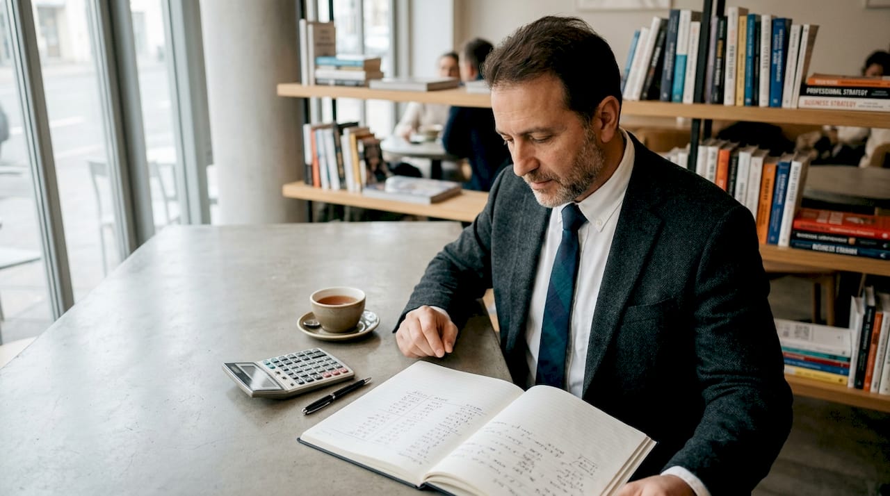 Des mains passant en revue les résultats d’un reporting automatisé pour en assurer l’exactitude.