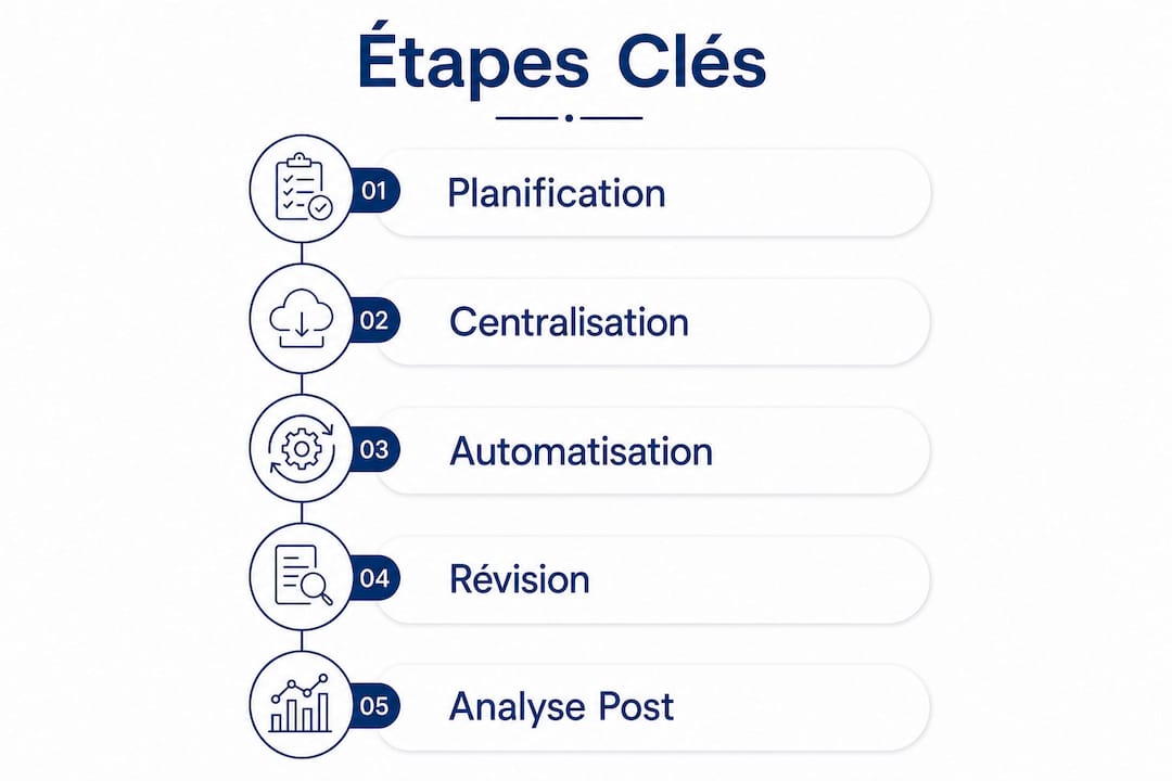 Découvrez en un coup d’œil les grandes étapes à suivre pour réussir votre clôture comptable grâce à cette infographie claire et synthétique.
