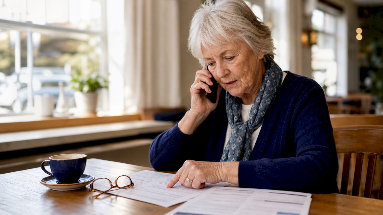 Senior woman discussing Medicare consultation at home