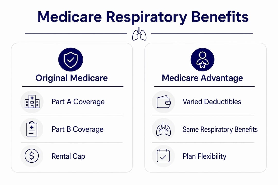 Infographic comparing Original Medicare and <a href=