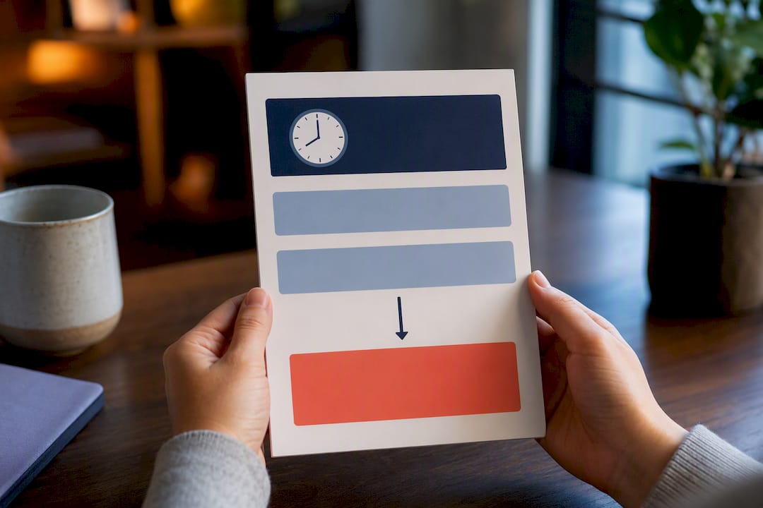 Illustration of concise deadline-first message structure