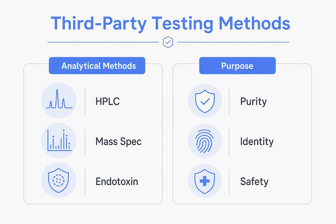 Infographic comparing testing methods and purposes