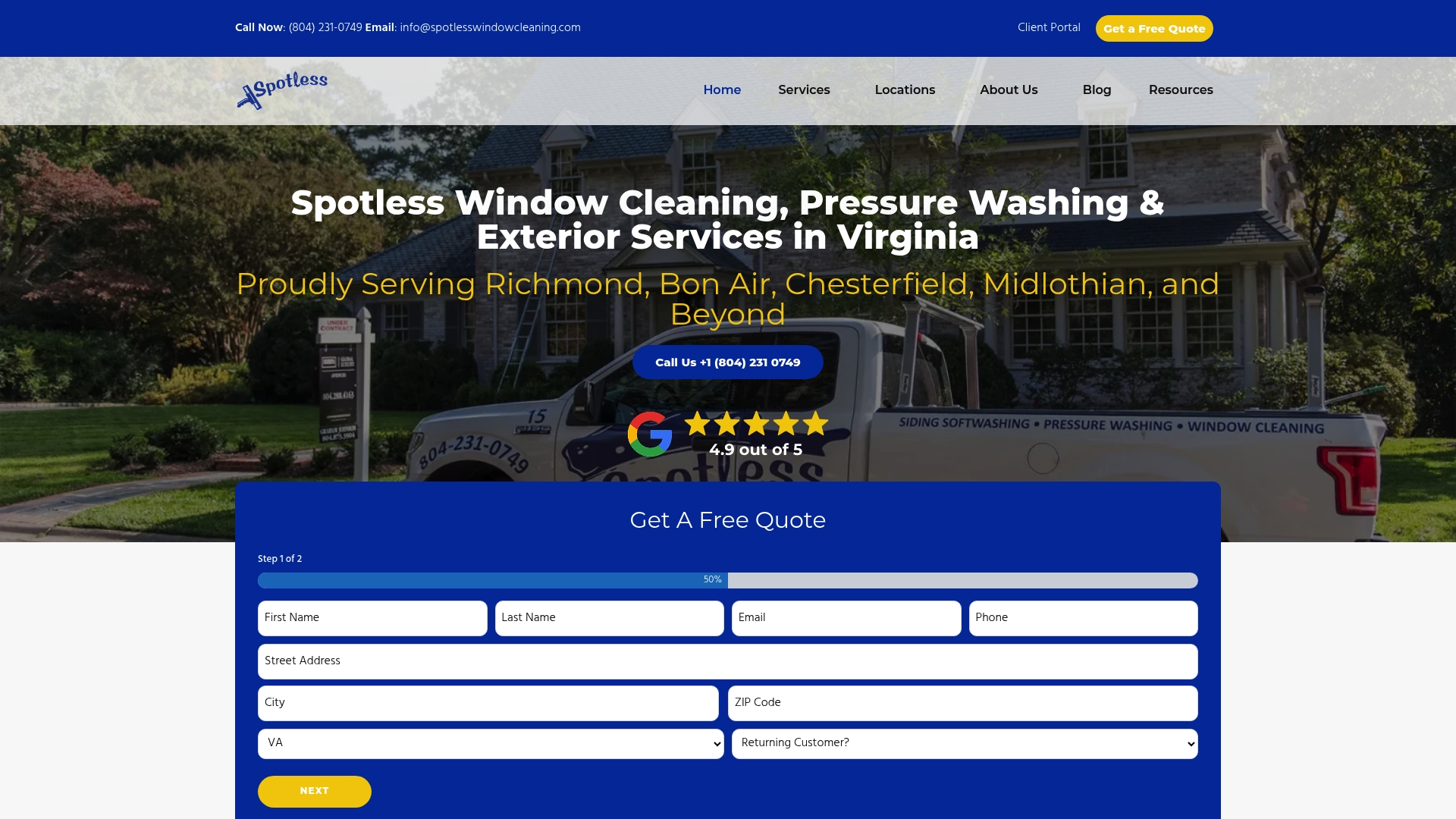 https://spotlesswindowcleaning.com