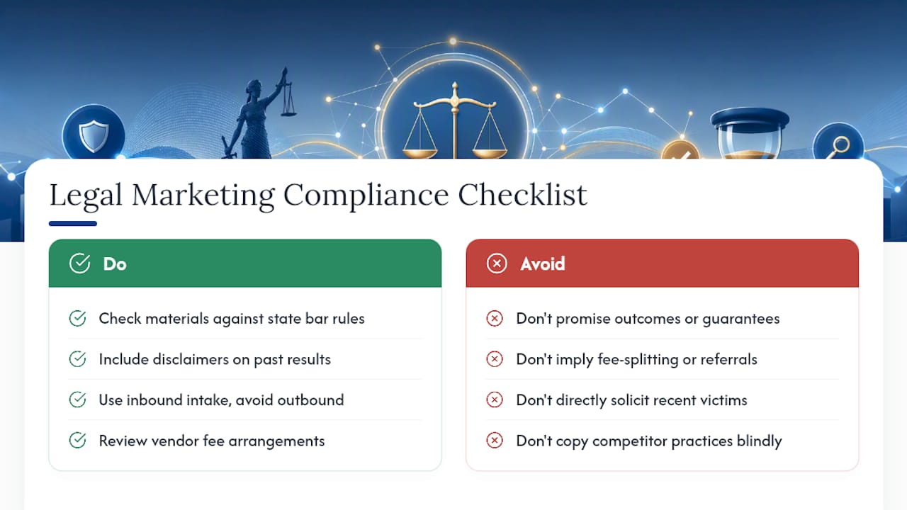 What Are the Compliance Rules for Legal Marketing? — overview diagram