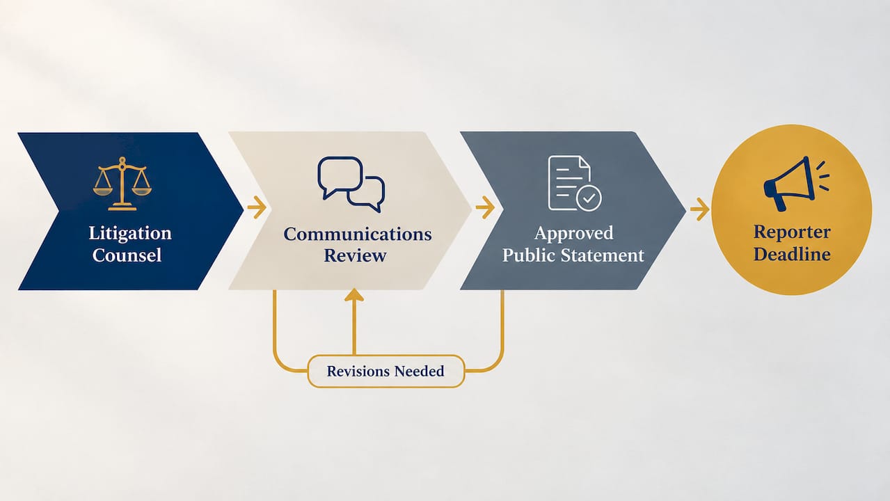 Legal PR approval chain with review stages