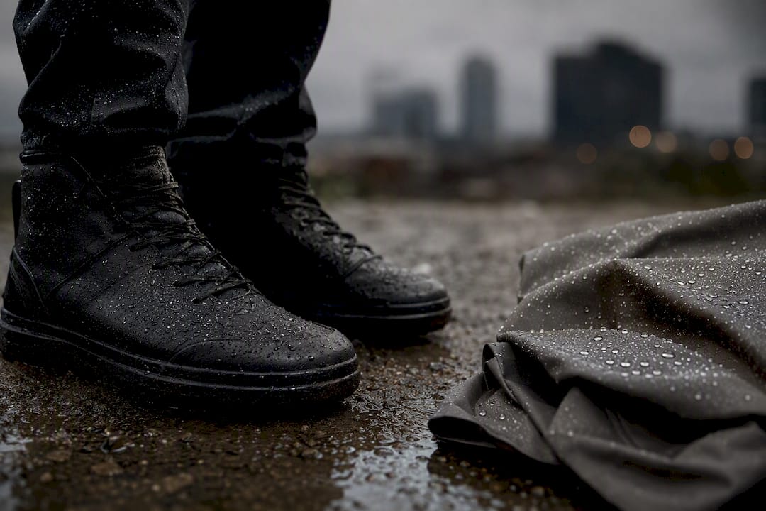 Chaussures imperméables et tissu technique pour imperméable