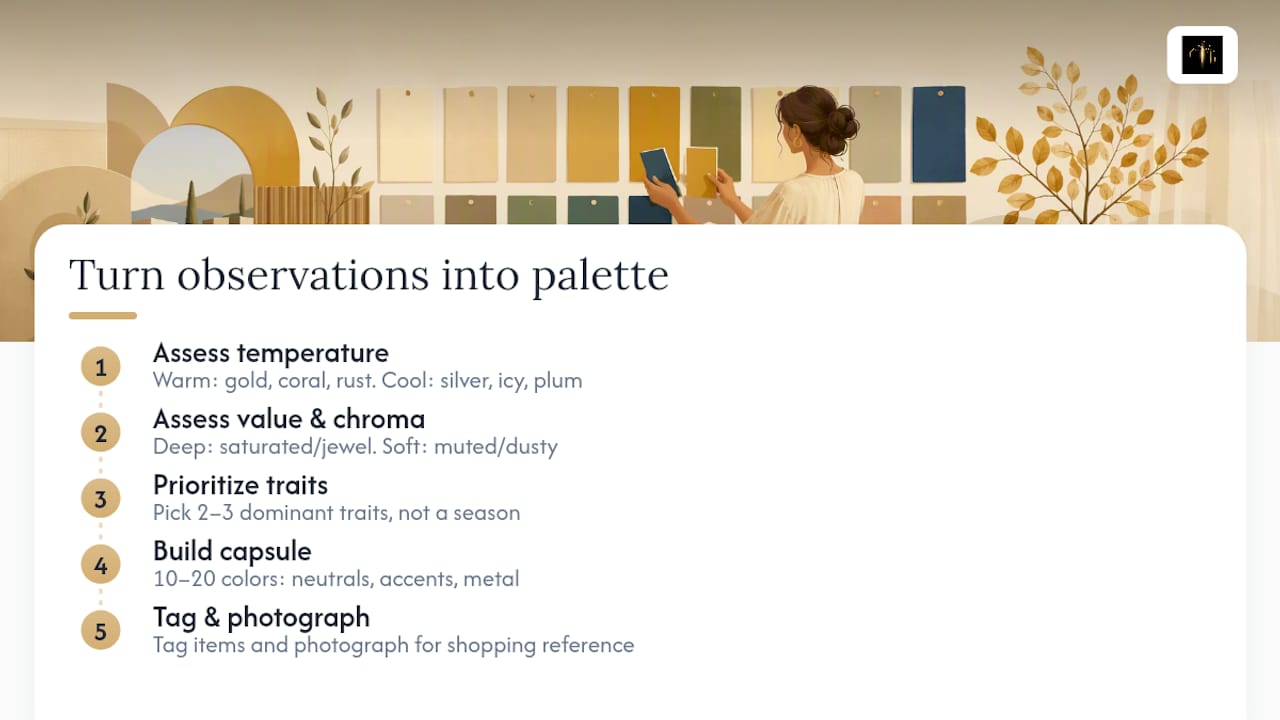 Turning Your Observations Into a Working Color Palette — overview diagram