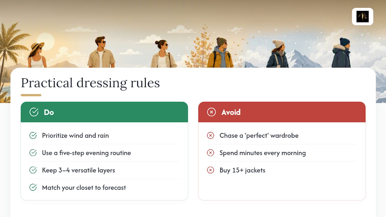 An Editorial Take on Dressing by the Forecast — overview diagram