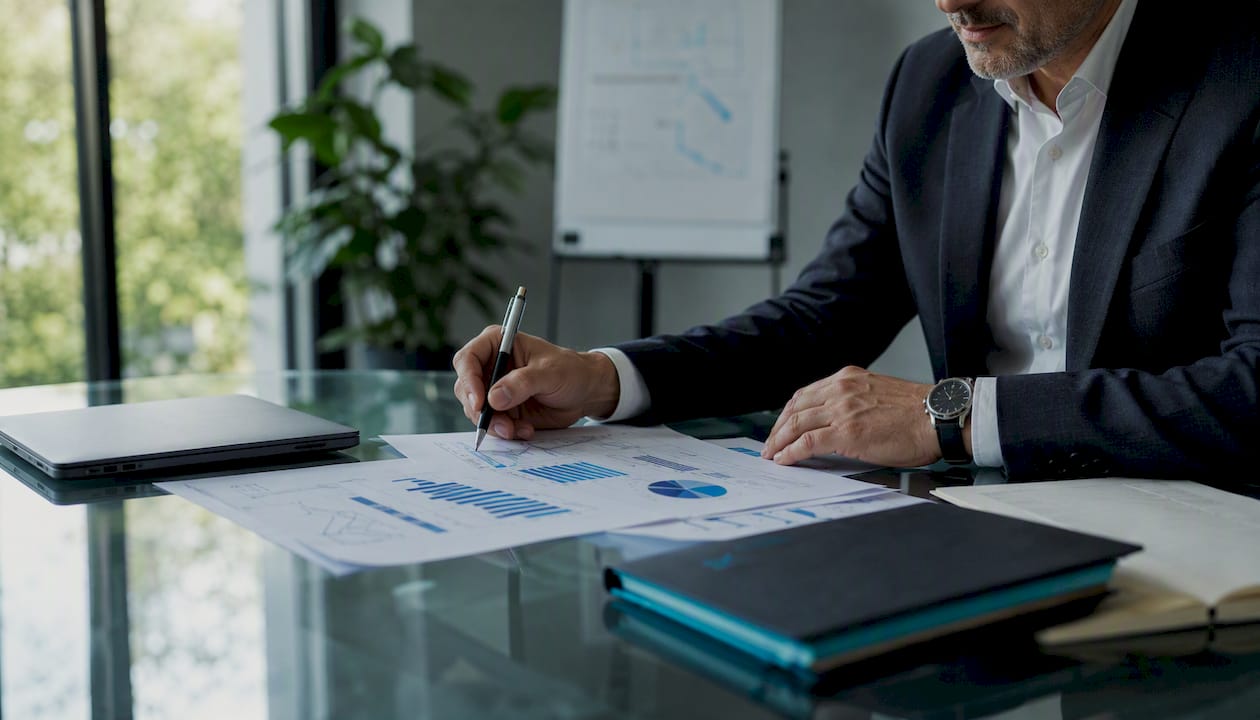 Personas analizando documentos para tomar decisiones informadas