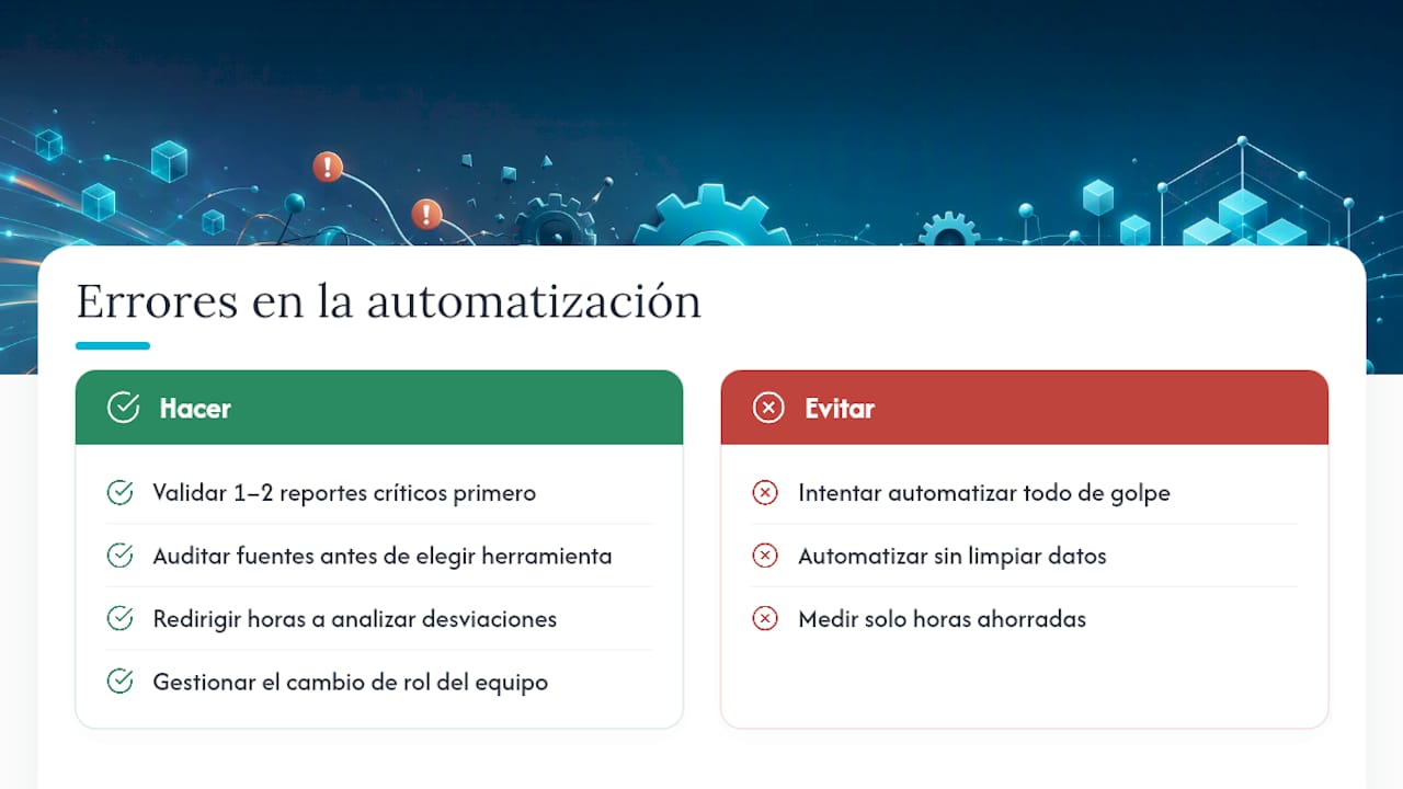 Lo que la mayoría de equipos financieros hace mal al automatizar — overview diagram