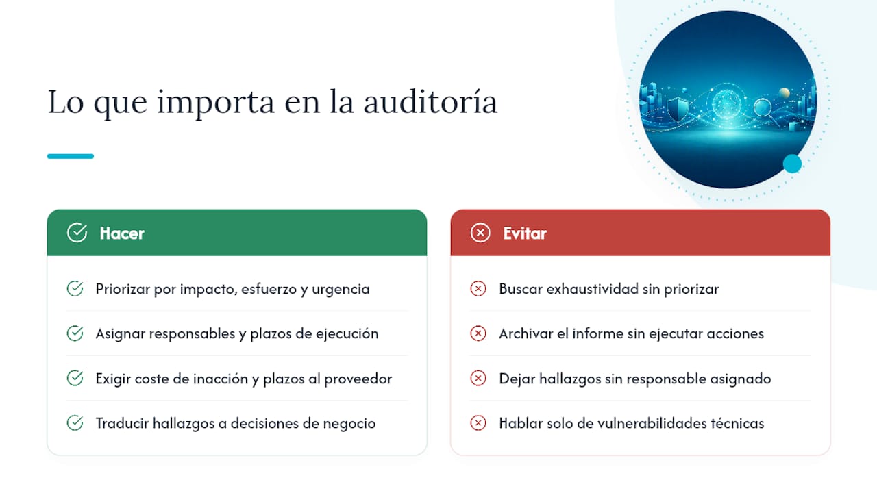 Lo que la mayoría de guías sobre auditoría tecnológica omite — overview diagram