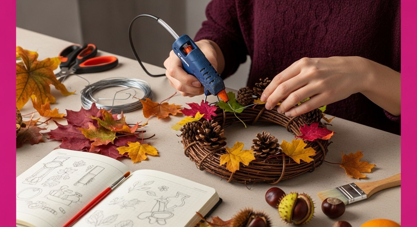 herbstdeko basteln kranz hands-on