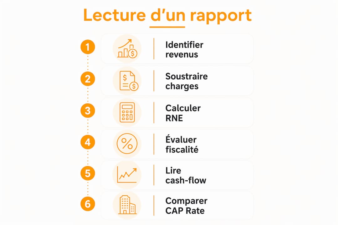 Guide visuel pour comprendre pas à pas un rapport financier d’investissement locatif