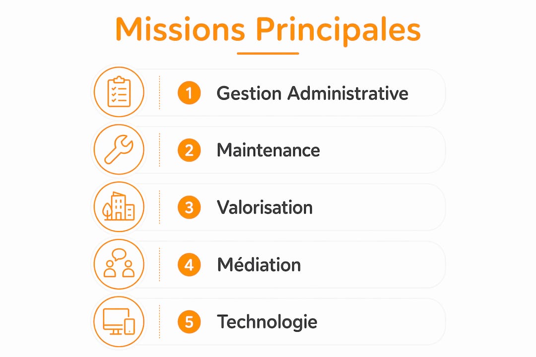Les grandes missions du gestionnaire immobilier en un coup d'œil