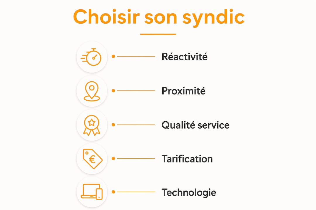 Infographie : les incontournables pour bien choisir son syndic en 2026