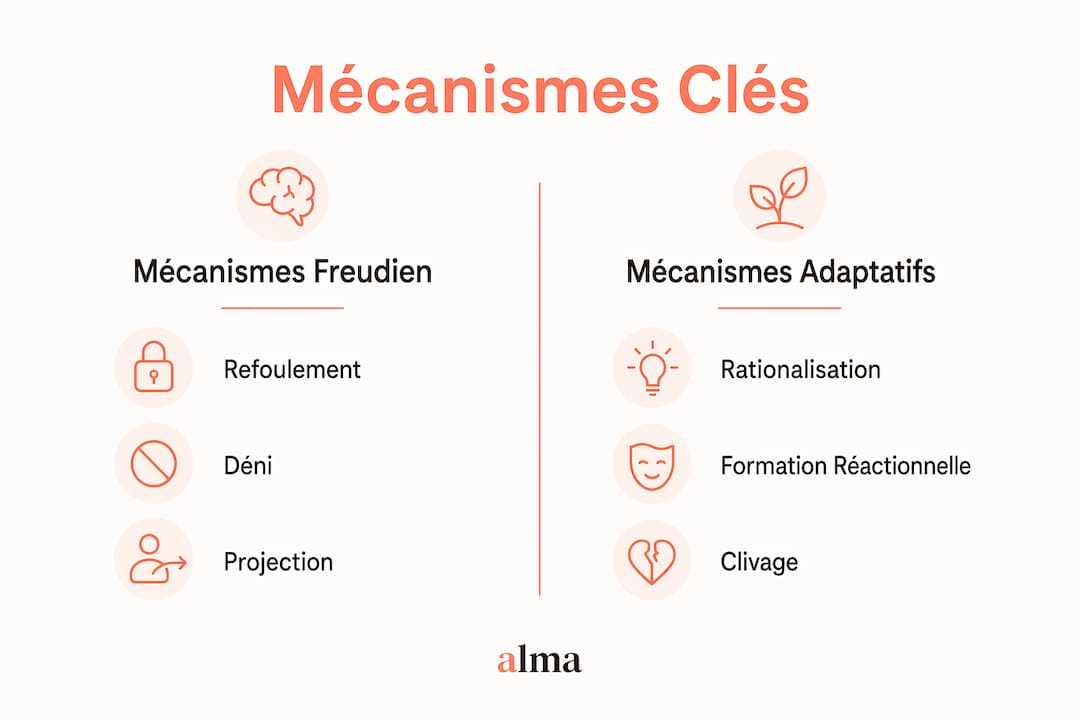 Infographie illustrant les différentes stratégies pour se protéger sur le plan émotionnel