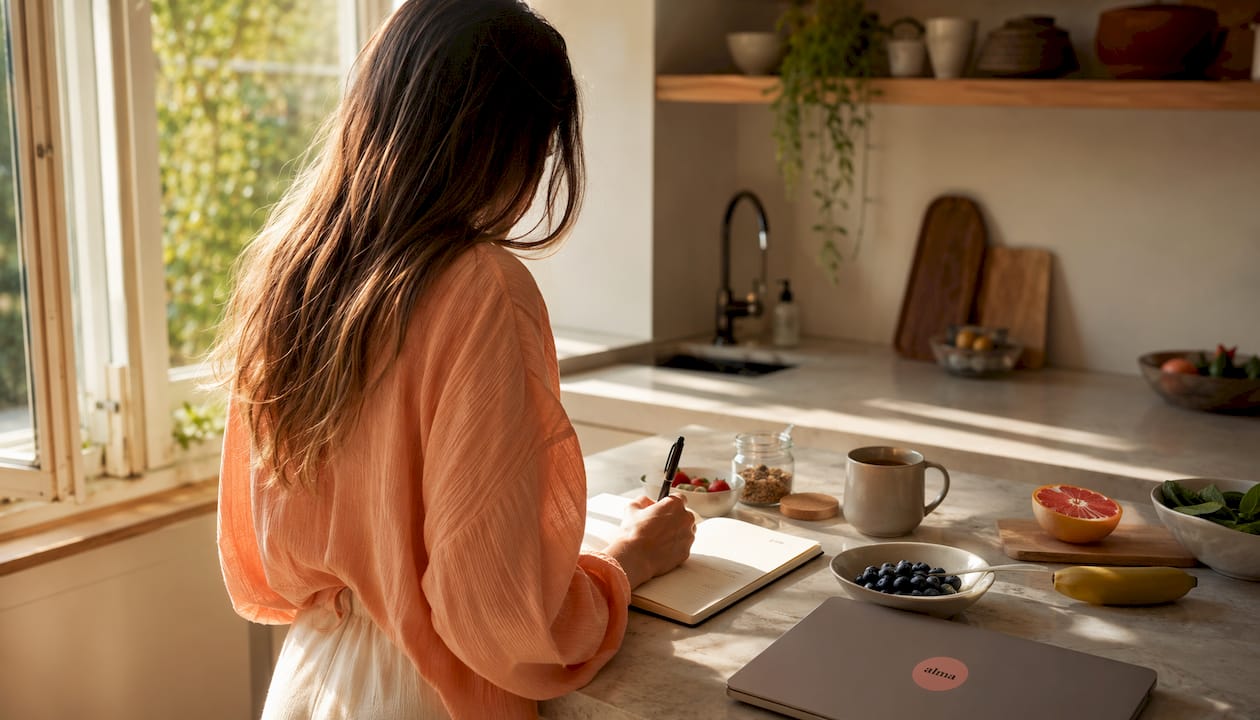 Une jeune femme échange avec un chatbot spécialisé dans l’écoute et le soutien émotionnel.