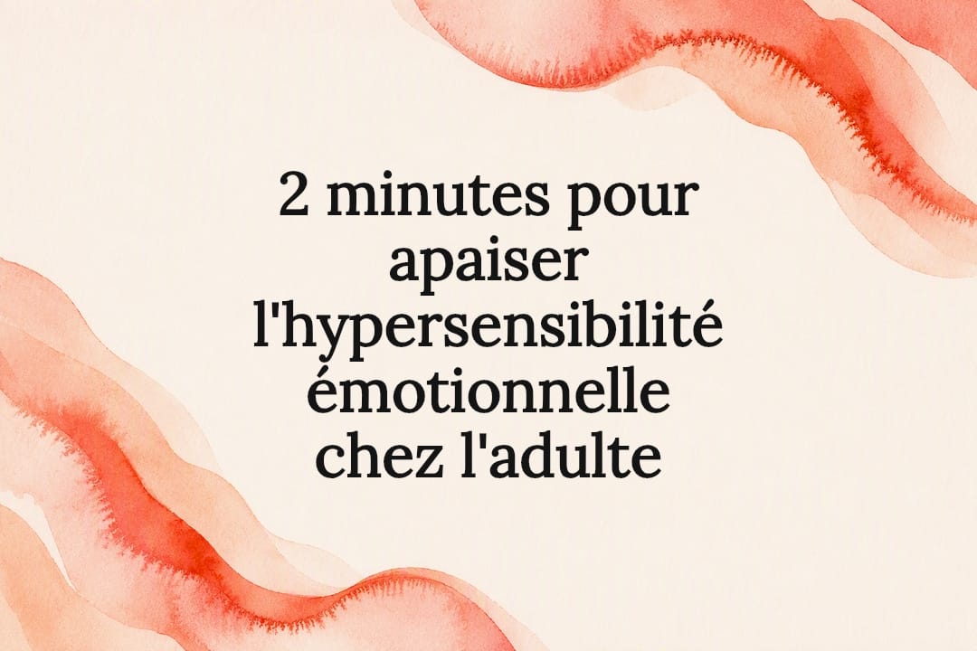 Carte au titre aquarelle pour calmer l'hypersensibilité