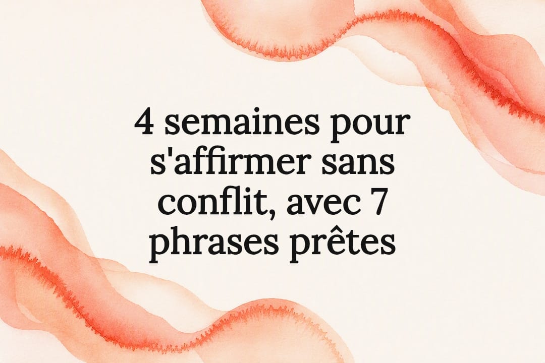 Carte titre en aquarelle sur l'affirmation de soi