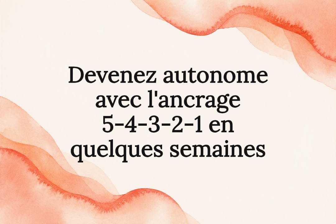 Carte titre en aquarelle sur l'ancrage sensoriel