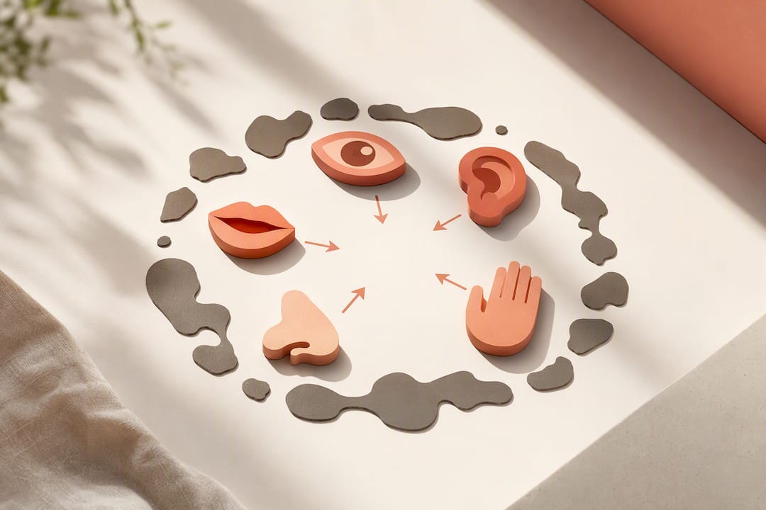 Illustration de l'attention focalisée par les sens