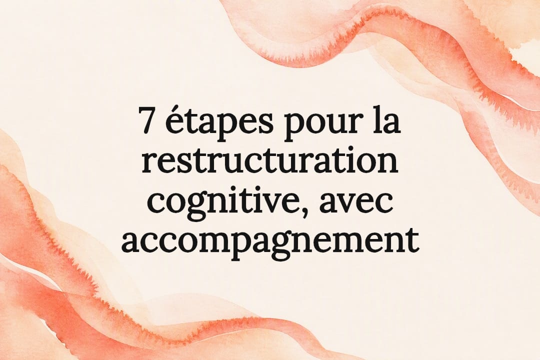 Carte titre abstraite aux teintes pêche