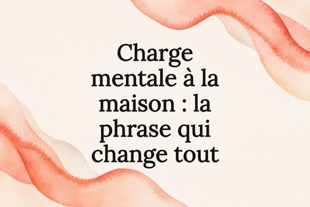 Carte titre abstraite sur la charge mentale