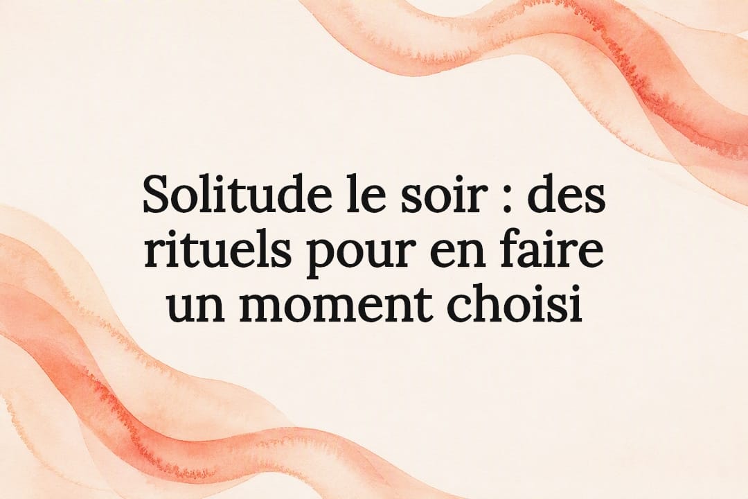 Illustration décorative accompagnant le titre sur la solitude