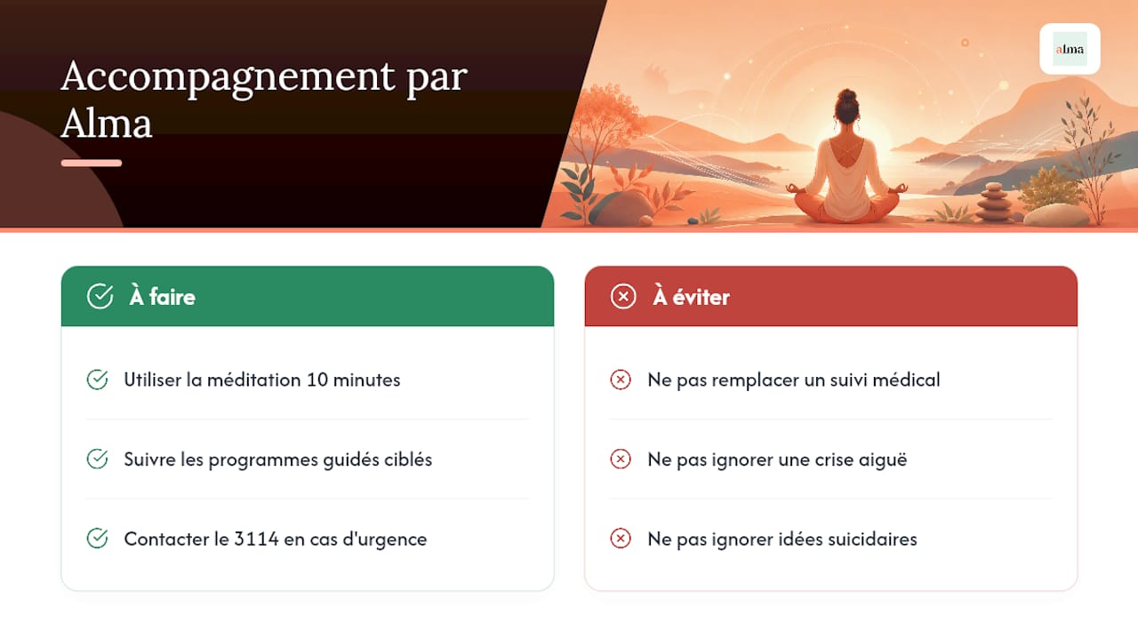 À propos d'Alma et comment je peux vous accompagner - overview diagram