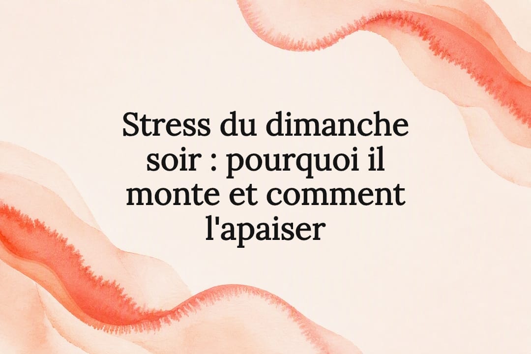 Cadre aquarelle pour un titre sur le stress