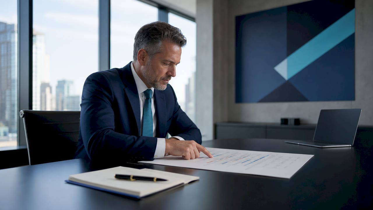 Hands reviewing candidate follow-up timeline schedule