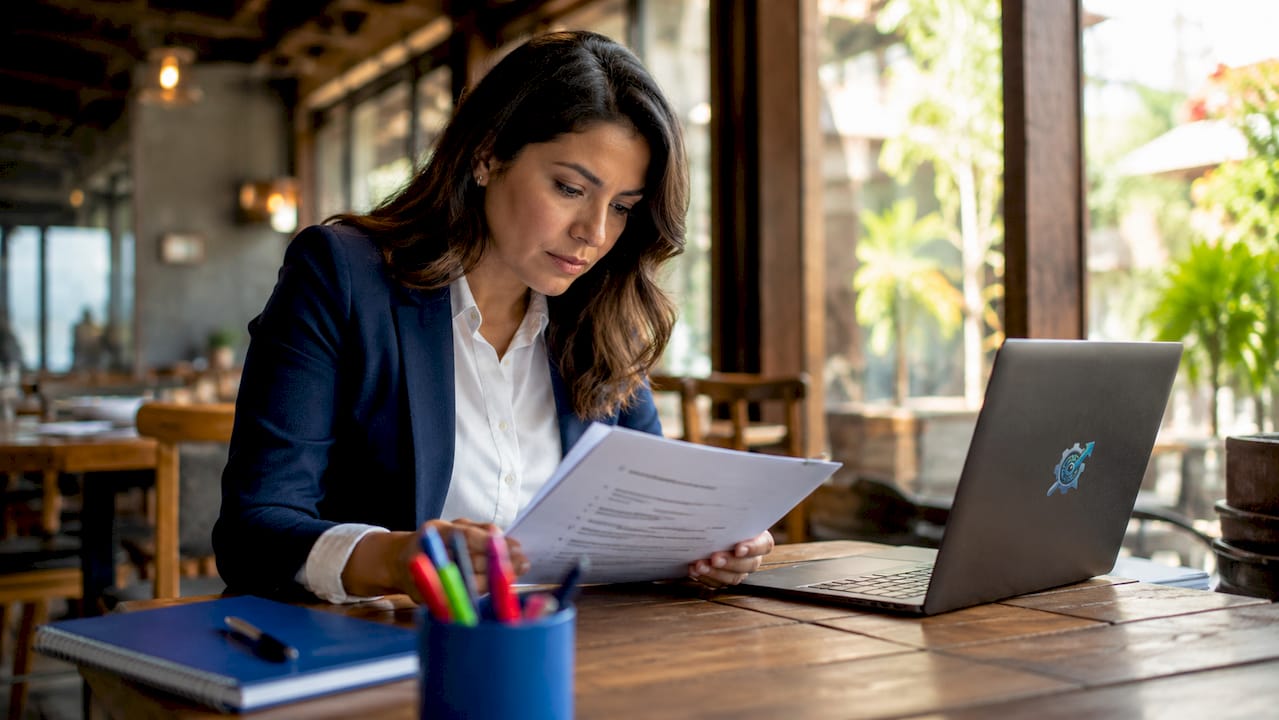 HR specialist reviewing onboarding compliance documents