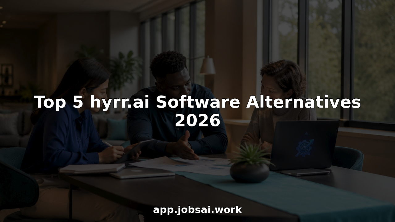 HR team discussing AI hiring software options
