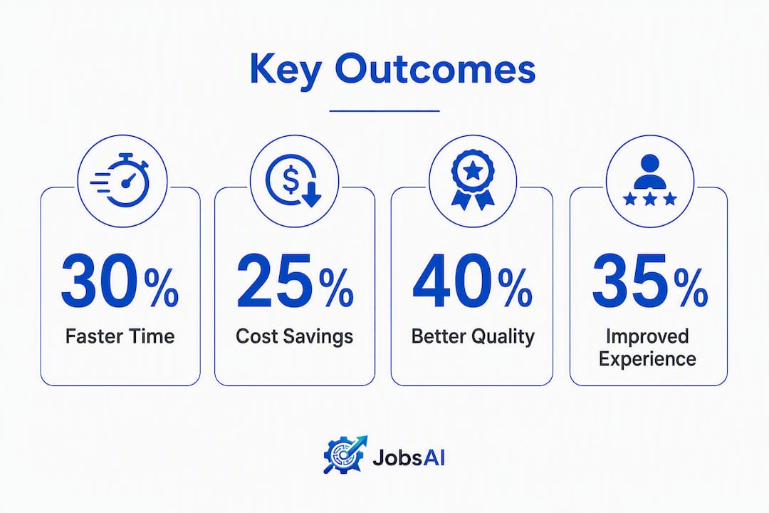 Infographic showing candidate management software outcome stats