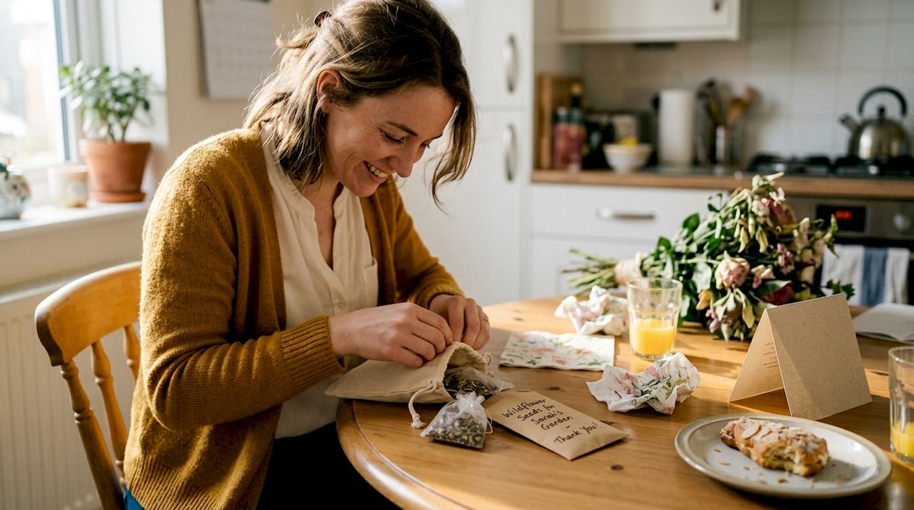 Guest opening practical bridal shower favour