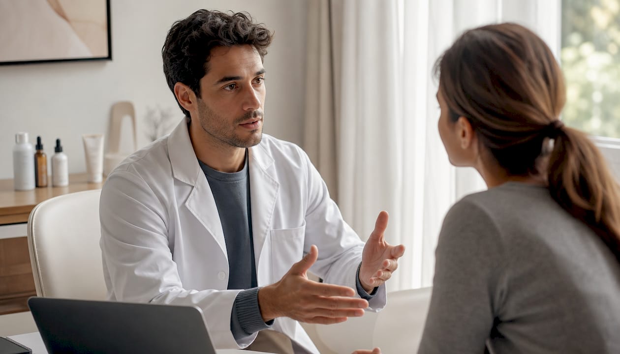 Un dermatologue présente les situations dans lesquelles l’utilisation du microcourant n’est pas recommandée.