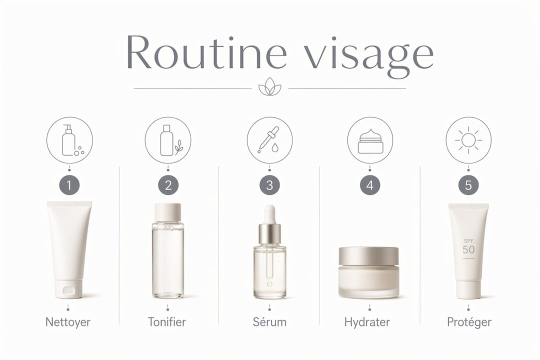 Les étapes essentielles d’une routine visage en un coup d’œil