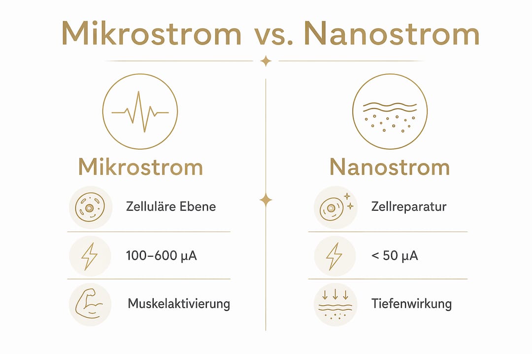 Vergleichsgrafik: Mikrostrom vs. Nanostrom beim ZIIP Halo