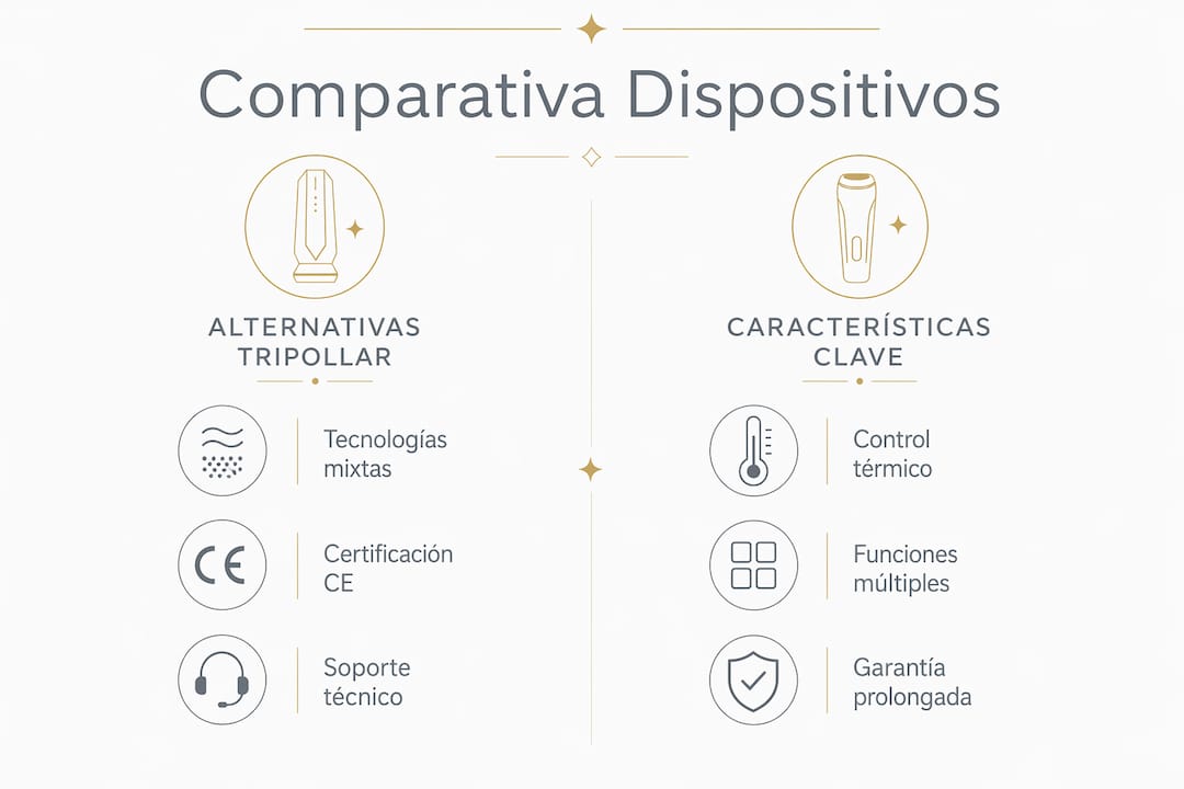 Comparativa visual de los mejores dispositivos de radiofrecuencia facial