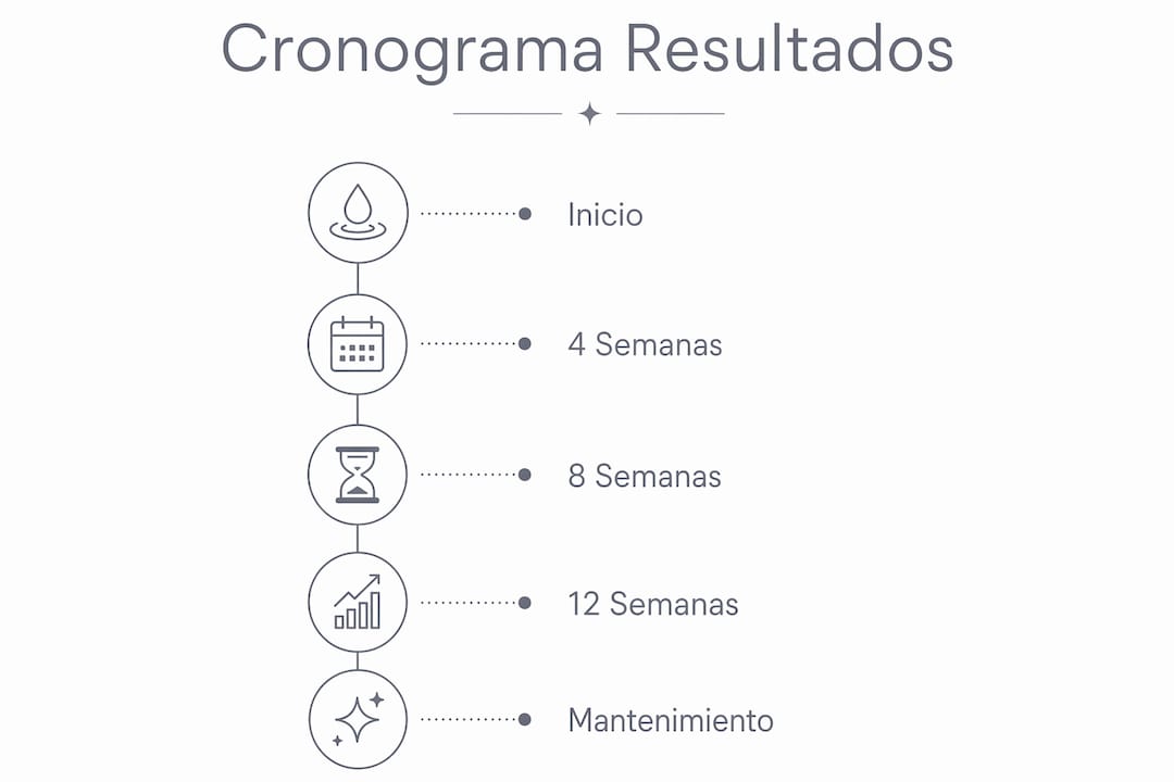 Infografía con el calendario de entrega de resultados