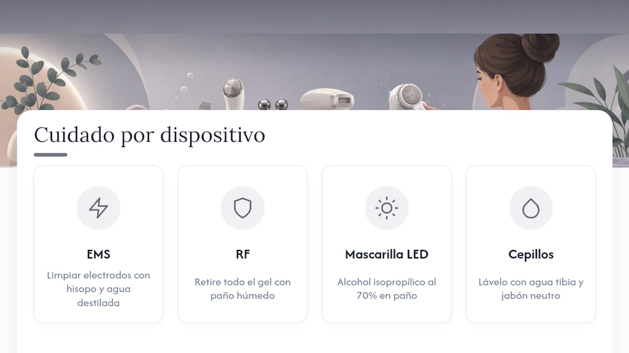 Cuidados recomendados para distintos tipos de dispositivos de belleza: una guía comparativa