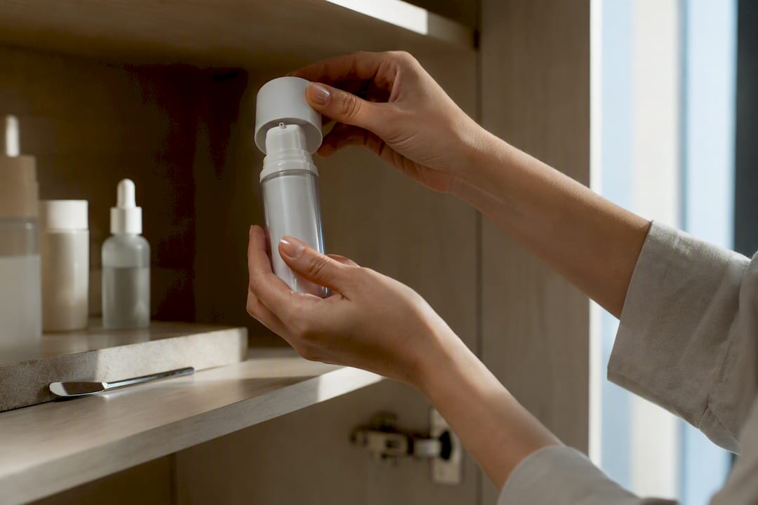 Cierre de un dosificador airless para suero