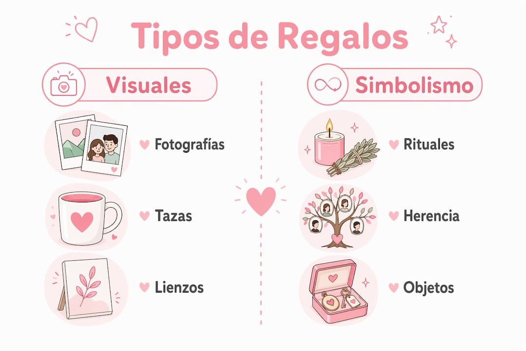Infografía sobre los diferentes tipos de regalos personalizados y el efecto que tienen en quienes los reciben